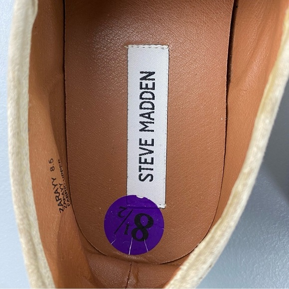 Steve Madden Zarayy suede tan slip on sneakers wms sz 8.5 - Picture 8 of 10